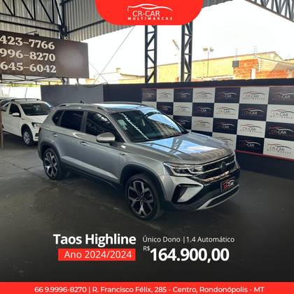VOLKSWAGEN TAOS 1.4 250 TSI TOTAL FLEX HIGHLINE AUTOMÁTICO VOLKSWAGEN TAOS 1.4 250 TSI TOTAL FLEX HIGHLINE AUTOMÁTICO